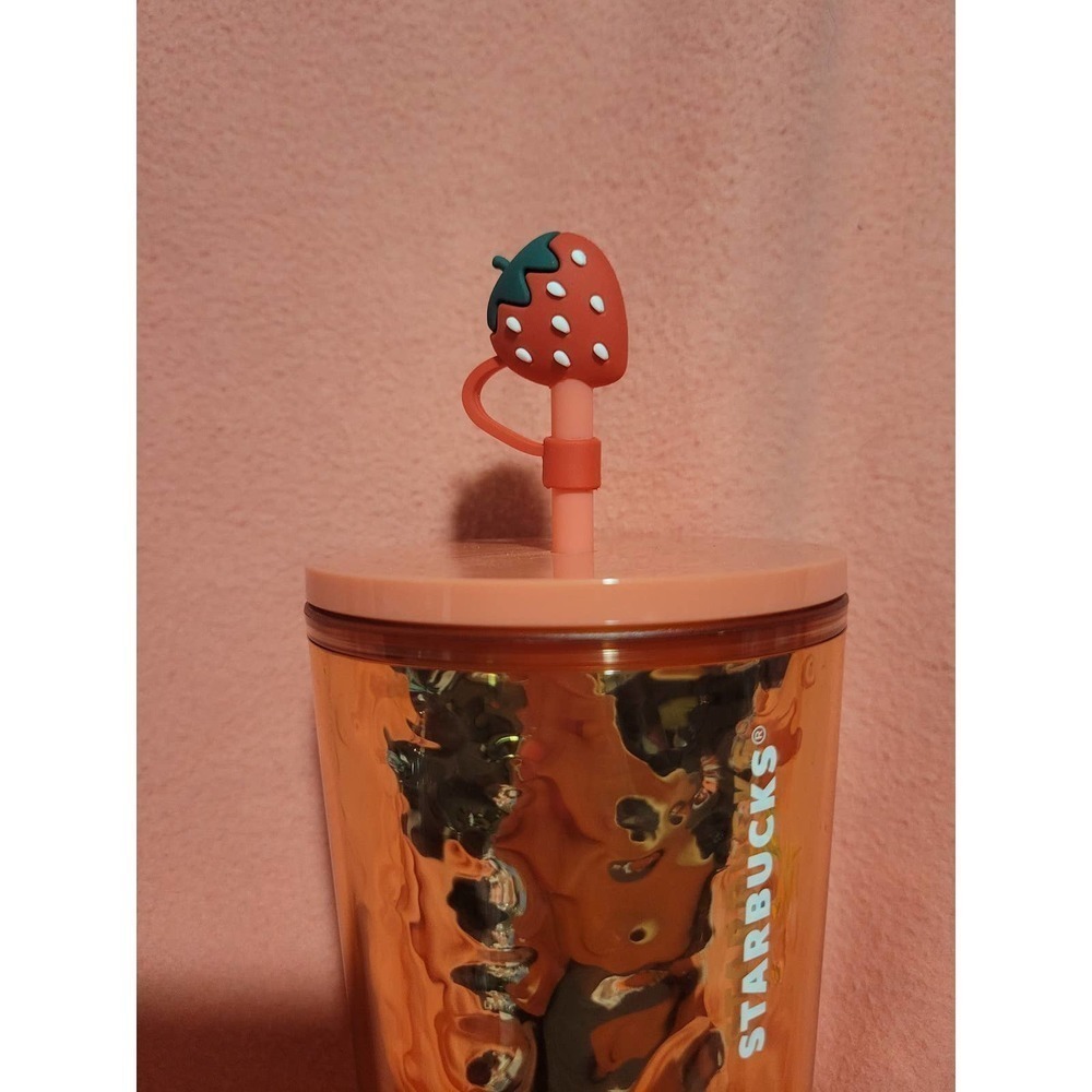 Strawberry straw topper
